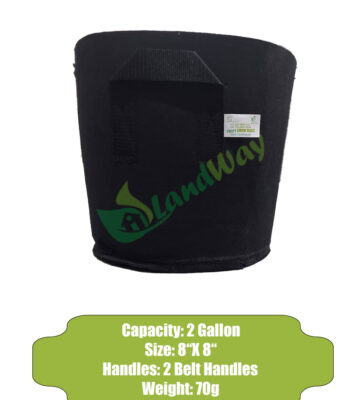 2 Gallon Fabric Pots With Handles By Landway